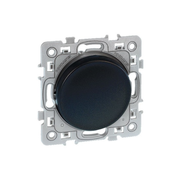 Eur'ohm Square - Bouton poussoir anthracite - Réf : 60302