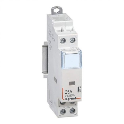 Legrand -  Contacteur de puissance CX³ bobine 24V~ -sans commande manuelle-2P/250V~-25A-2F - Réf : 412505