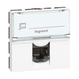 Legrand Mosaic - Prise RJ45 - Catégorie 6 - FTP -  2 modules - blanc - LCS Réf : 076565