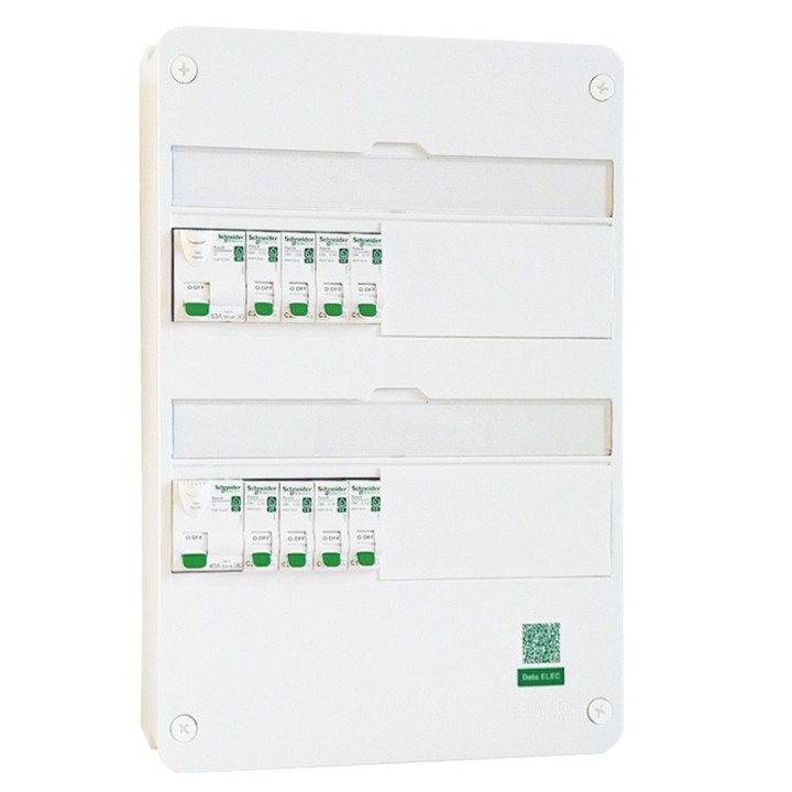 Schneider - Tableau Pré-câblé - Rési9 - 13 modules 2 Rangées - XE AUTO - Réf: SCH13202