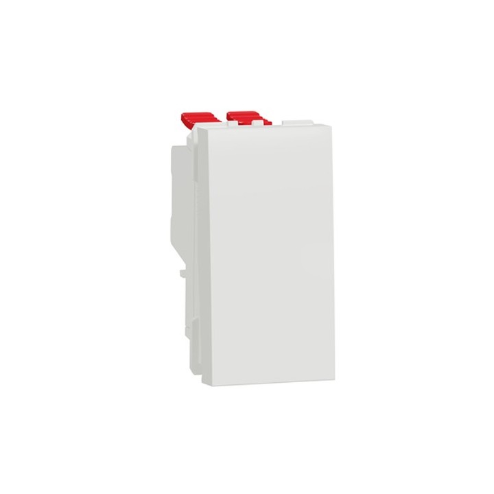Schneider - Unica - Permutateur - 10A - 250Vca - 1 module - Blanc - mécanisme seul - Réf : NU310518