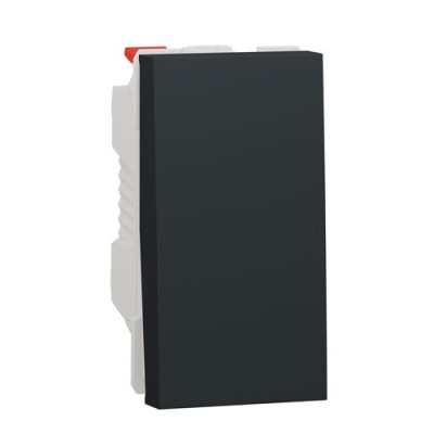 Schneider - Unica - Va-et-vient - 10A - connexion rapide - 1 mod - Anthracite - méca seul - Réf : NU310354