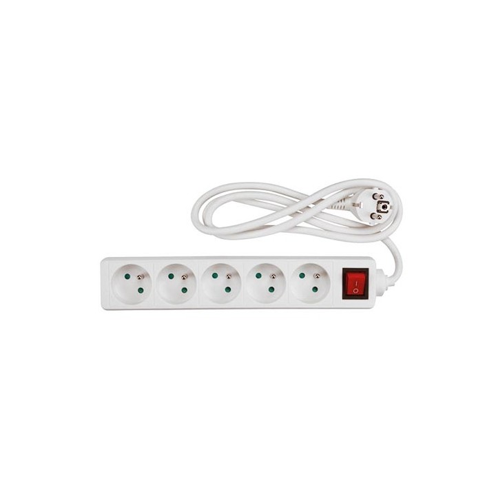 Krisane - Rallonge 1,5 m avec multiprise 5 ports - Réf : KRI10105