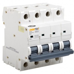 Ohmtec - Disjoncteur tétrapolaire - 3P+N - 20A - 4.5kA - Réf : 423267