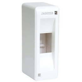 Ohmtec - Coffret de répartition - 1 rangée - 2 modules - Réf : 423140