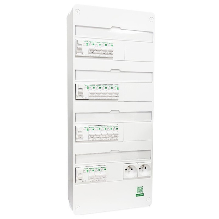 Schneider - Tableau Pré-câblé - Resi9 - 13 Modules 4 Rangées - XP - Réf: SCH13411