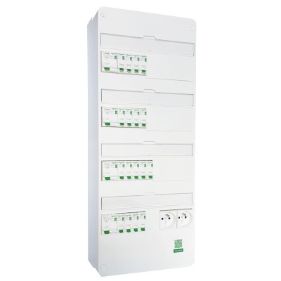 Schneider - Tableau Pré-câblé - Rési9 - 13 Modules 4 Rangées - XE AUTO - Réf: SCH13412
