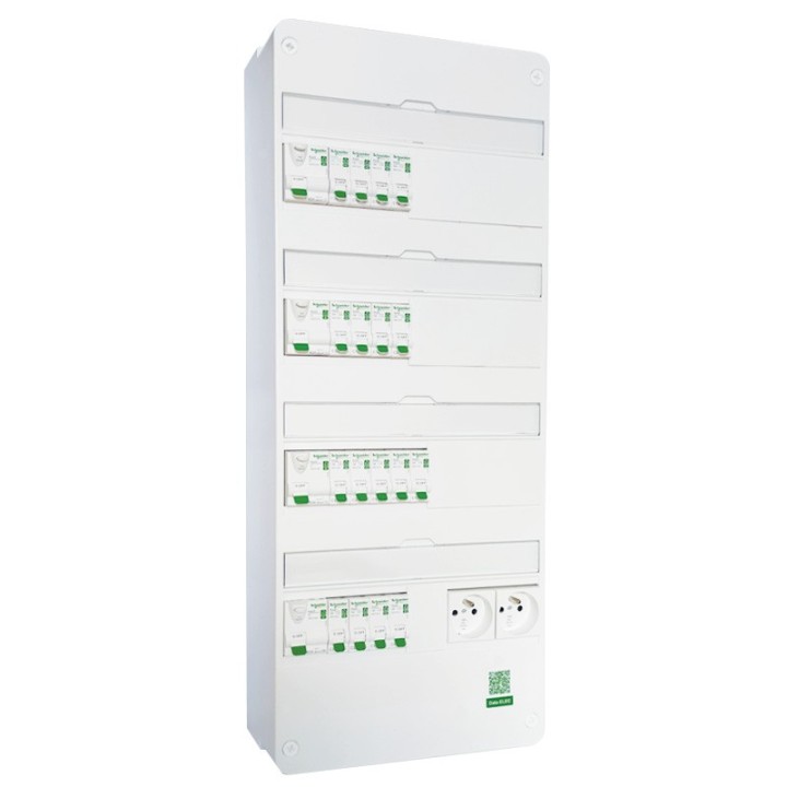Schneider - Tableau Pré-câblé - Rési9 - 13 Modules 4 Rangées - XE AUTO - Réf: SCH13412