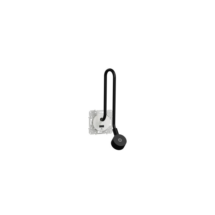 Schneider Odace - Liseuse avec prise USB-A - 2,1A - blanc - Réf : S520002