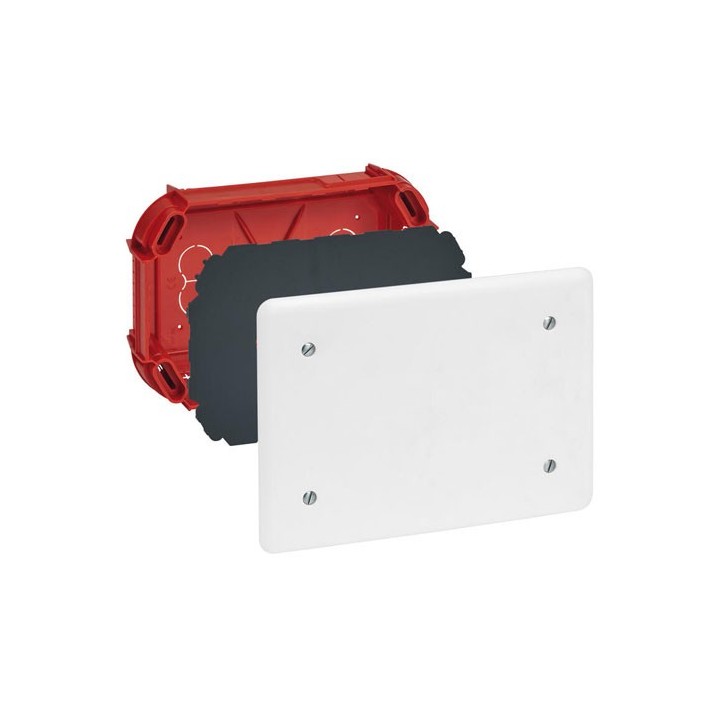 Legrand - Boîte complète Batibox maçonnerie pour dérivation rectangulaire 165x115x40mm - Rèf : 089273