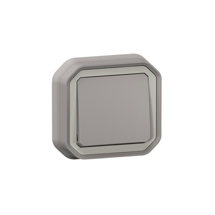 Legrand - Interrupteur ou va-et-vient étanche Plexo 10AX 250V IP55 IK08 complet encastré - gris - Réf : 069811L