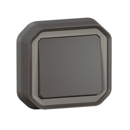 Legrand - Interrupteur ou va-et-vient étanche Plexo 10AX 250V IP55 IK08 complet encastré - anthracite - Réf : 069881L