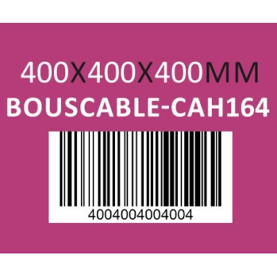 Caisse carton 400 x 400 x 400mm - Réf : BOUSCABLE-CAH164