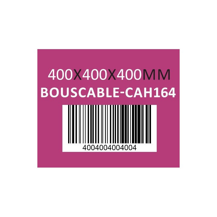 Caisse carton 400 x 400 x 400mm - Réf : BOUSCABLE-CAH164
