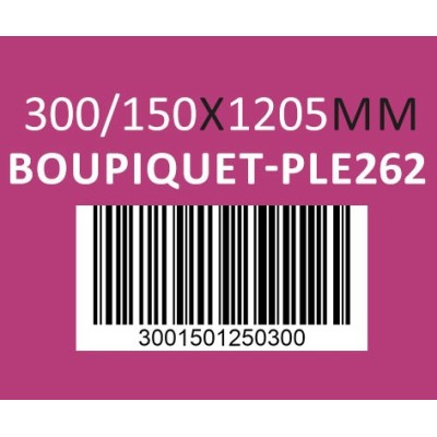 Caisse carton 300/150 x 1205mm - Réf : BOUPIQUET-PLE262