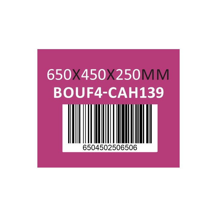 Caisse carton 650 x 450 x 250mm - Réf : BOUF4-CAH139