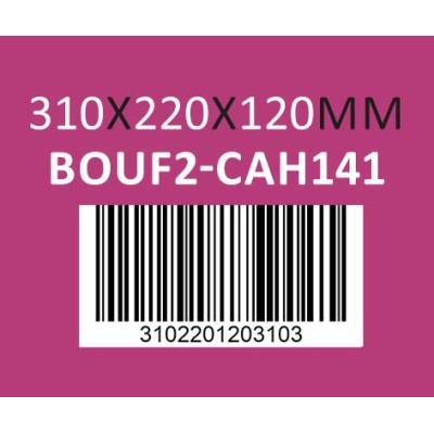 Caisse carton à fond automatique 310 x 220 x 120mm - Réf : BOUF2-CAH141