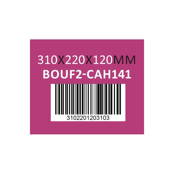 Caisse carton à fond automatique 310 x 220 x 120mm - Réf : BOUF2-CAH141