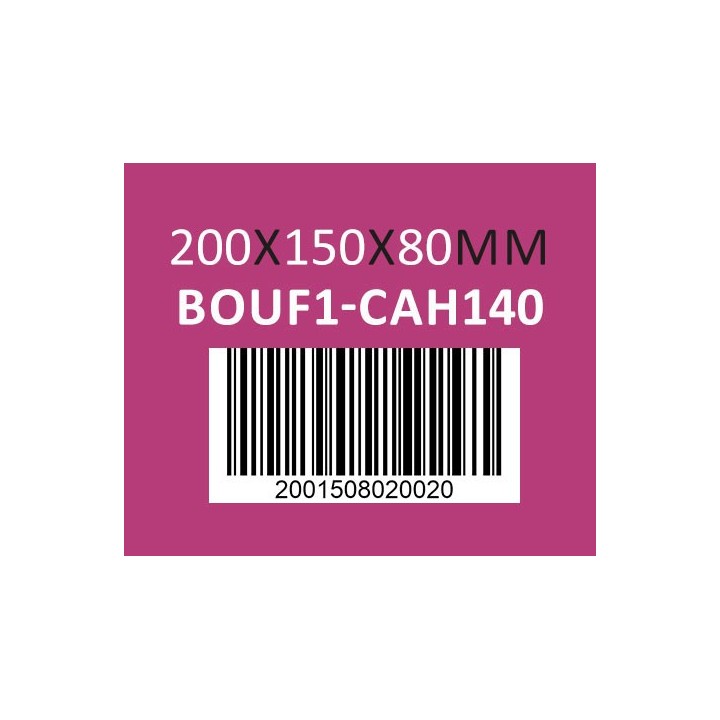 Caisse carton à fond automatique 200 x 150 x 80mm - Réf : BOUF1-CAH140