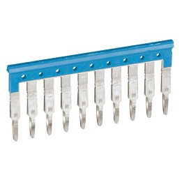 Legrand - Peigne pour 10 blocs de jonction à vis ou ressort Viking3 pas 5mm - bleu - Réf : 037500