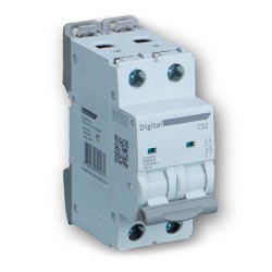 Digital Electric - Disjoncteur 2x10 A D6 kA - Réf : 02066