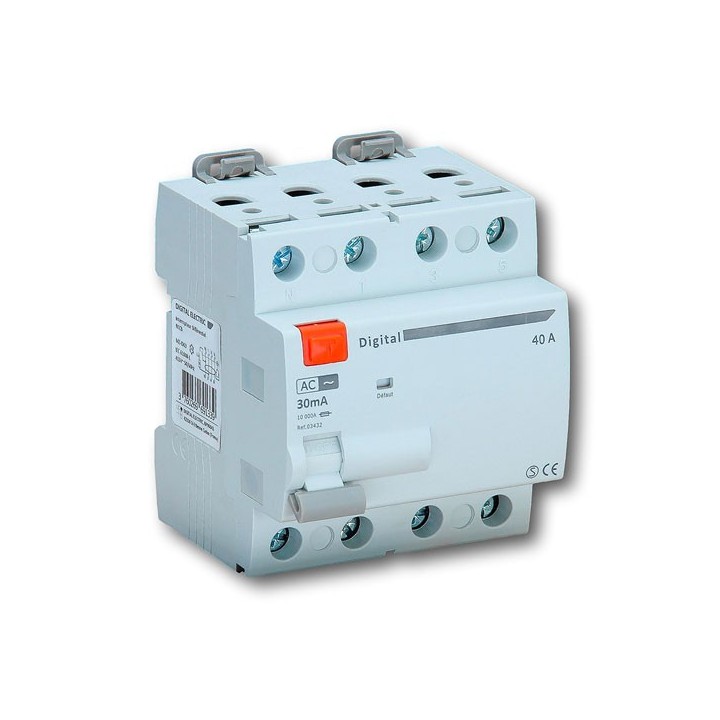 Digital Electric - Interrupteur Différentiel 4x100A/300mA Type AC - Réf : 03468