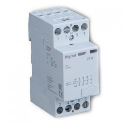 Digital Electric - Contacteur 4x25A 400Vac 4NF - Réf : 04523