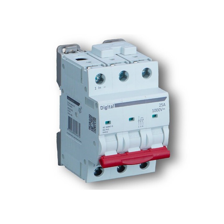 Digital Electric - Interrupteur Sectionneur 25A/1000 Vdc - Réf : 04322