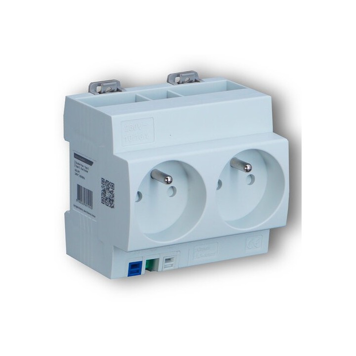 Digital Electric - Double Prise Modulaire 2P+T 16A - Réf : 04564