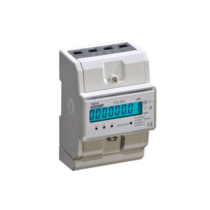 Digital Electric - Compteur 400Vac Digital 80A - Réf : 14162