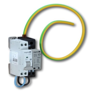 Digital Electric - Parafoudre compact Ph+N/Imax 20kA/Type II + DPN 20A - Réf : 08104