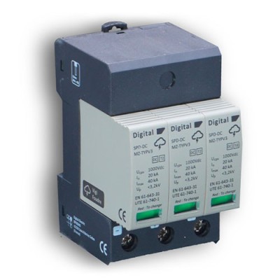 Digital Electric - Parafoudre 1500Vdc/Imax40kA/Type II - Réf : 08406