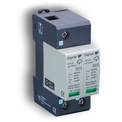 Digital Electric - Parafoudre 600Vdc/Imax40kA/Type II - Réf : 08402