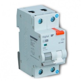 Digital Electric - Disjoncteur Différentiel 40A/30mA Type AC 6kA - Courbe C - Réf : 03041