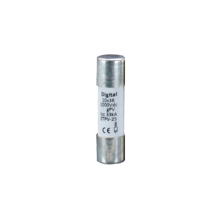 Digital Electric - Fusible10x38 gPV 10A 1000 Vdc - Réf : 02632