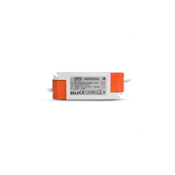 Miidex Lighting - Plafonnier LED 295 x 295 18W blanc 4000°k - Réf : 7763
