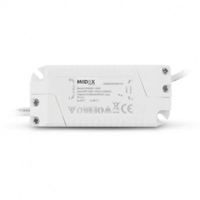 Miidex Lighting - Plafonnier LED Ø120 6W blanc 6000°k - Réf : 7747
