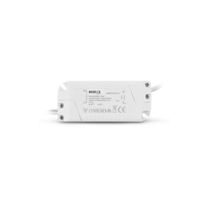 Miidex Lighting - Plafonnier LED Ø120 6W blanc 6000°k - Réf : 7747