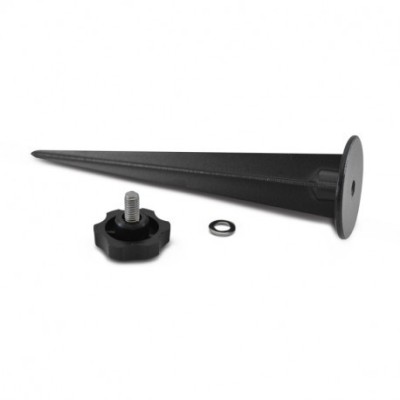 Miidex Lighting - Piquet de Fixation Projecteur - Alu Noir - Sachet de 10 - Réf : 8000