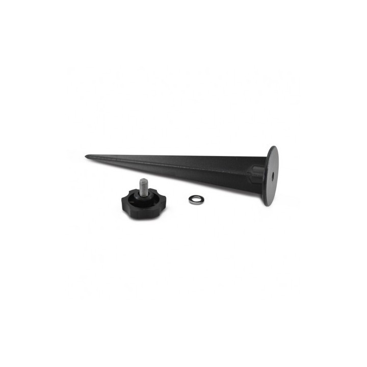 Miidex Lighting - Piquet de Fixation Projecteur - Alu Noir - Sachet de 10 - Réf : 8000
