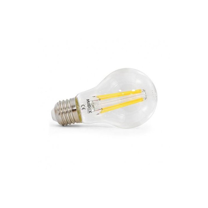 Miidex Lighting - Ampoule LED E27 Bulb Filament 6W 4000K - Réf : 71392