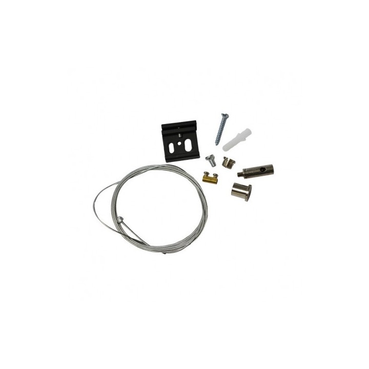 Miidex Lighting - Kit de Suspension pour Rail Noir 2 m - Réf : 8253
