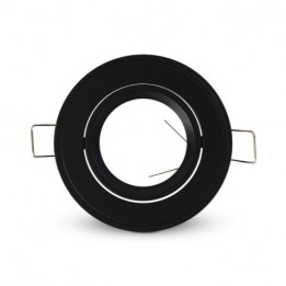 Miidex Lighting - Support plafond Rond Orientable Noir Ø86 mm - Réf : 77010