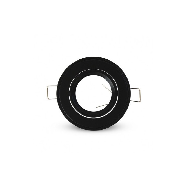 Miidex Lighting - Support plafond Rond Orientable Noir Ø86 mm - Réf : 77010