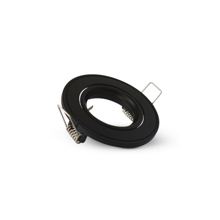 Miidex Lighting - Support plafond Rond Orientable Noir Ø86 mm - Réf : 77010