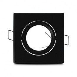 Miidex Lighting - Support plafond Carré Orientable Noir 83 mm - Réf : 77060