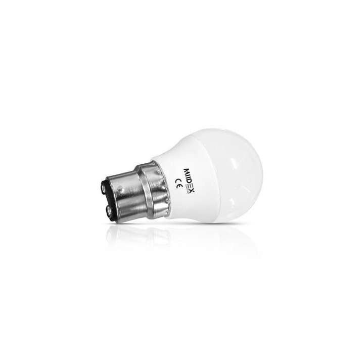 Miidex Lighting - Ampoule LED B22 Bulb G45 6W 4000K - Réf : 74863