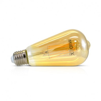 Miidex Lighting - Ampoule LED E27 ST64 Filament 8W 2700K - 7159