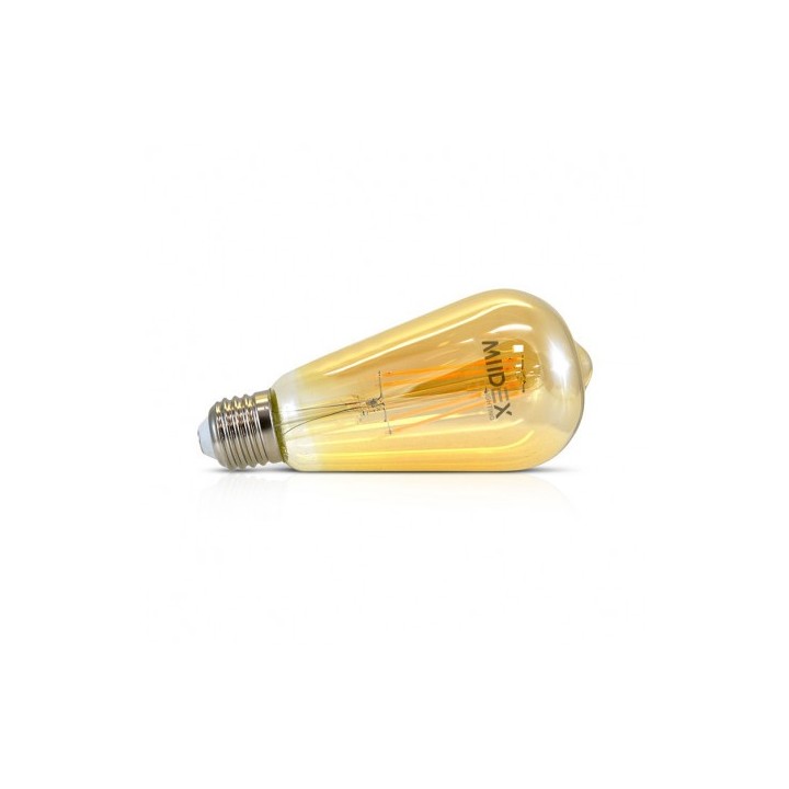 Miidex Lighting - Ampoule LED E27 ST64 Filament 8W 2700K - 7159