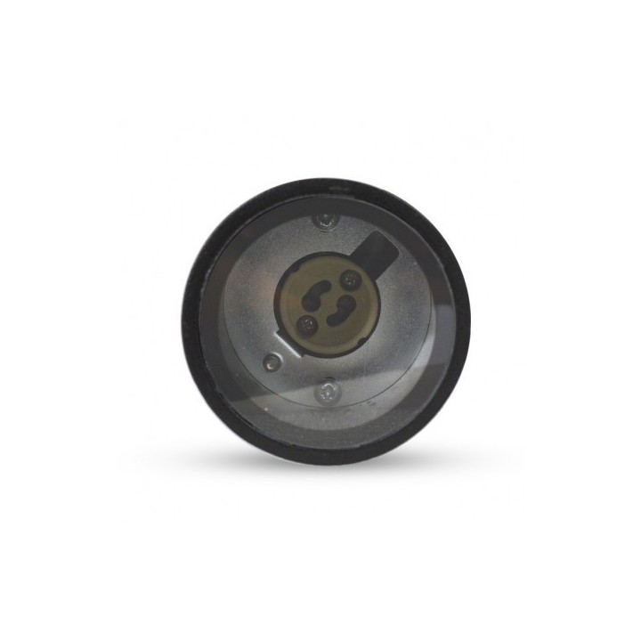 Miidex Lighting - Projecteur Piquet Slim (sans ampoule) 230V GU10 Noir IP65 - Réf : 70283